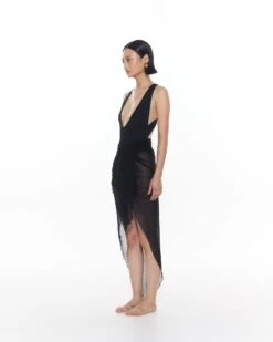 Alternative view of Ivy Sarong | Black