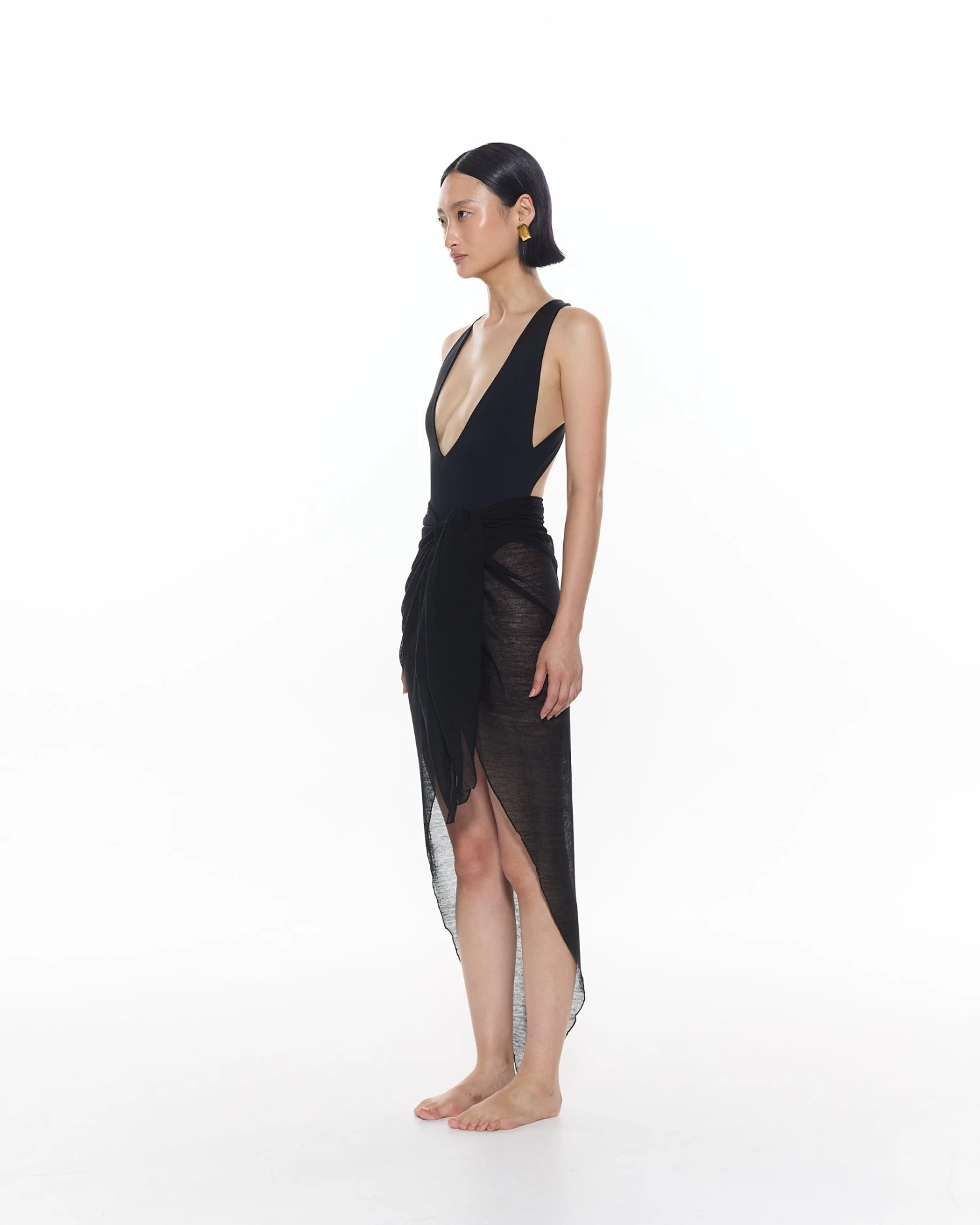 Ivy Sarong | Black 2 Ivy Sarong | Black - Image 2