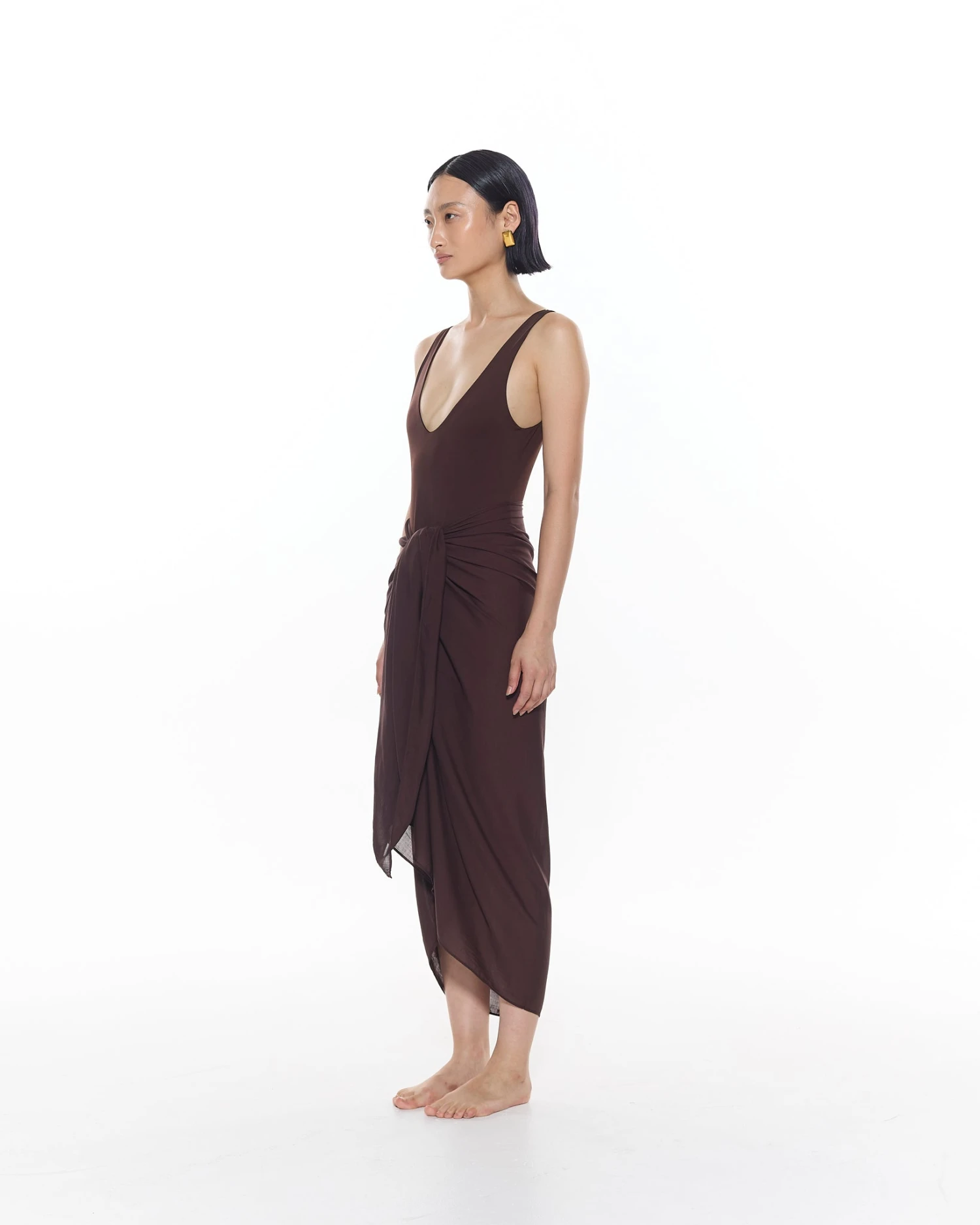 Dexter Sarong | Chocolate 2 Dexter Sarong | Chocolate - Image 2