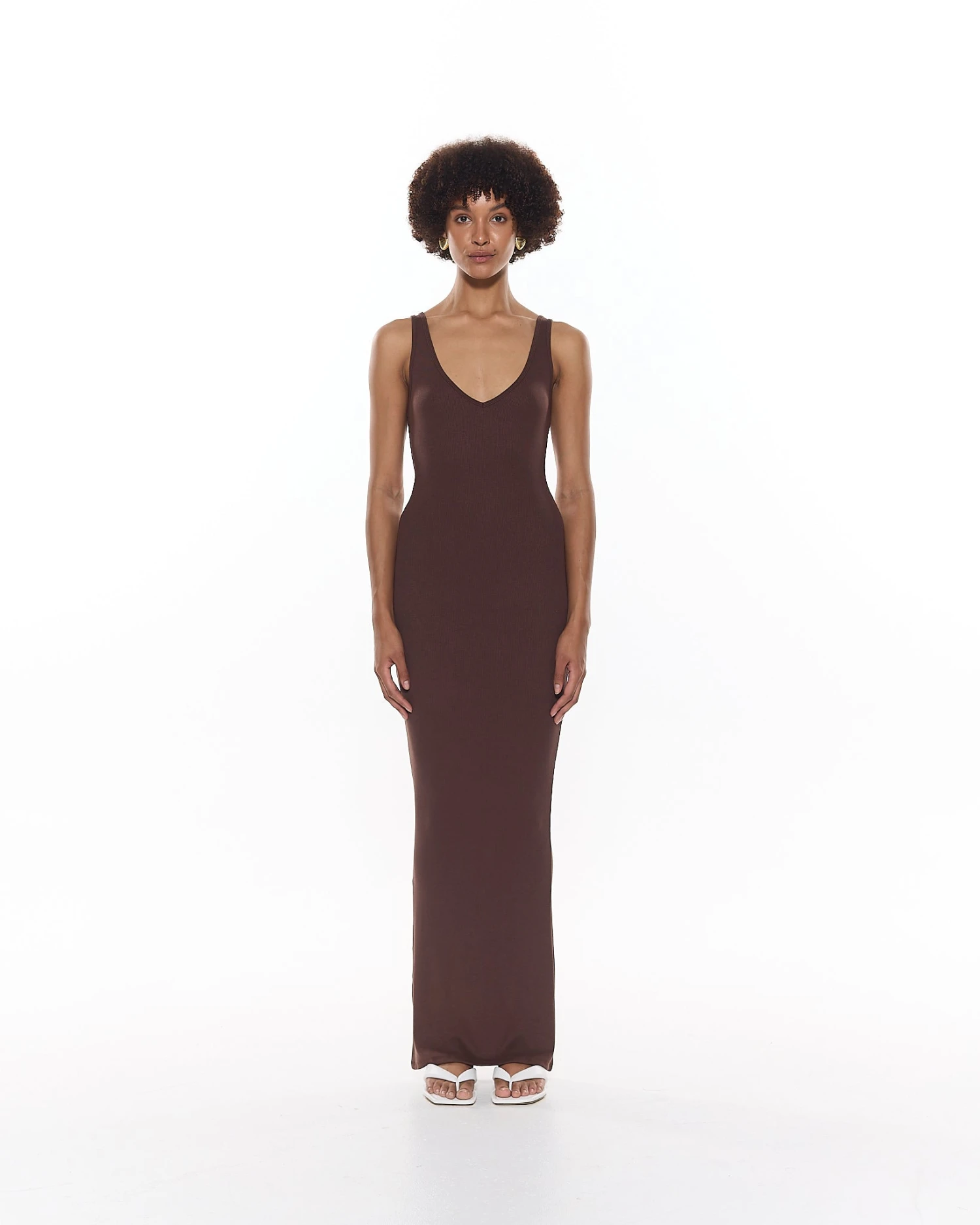 Telv Dress | Chocolate 5 Telv Dress | Chocolate - Image 5