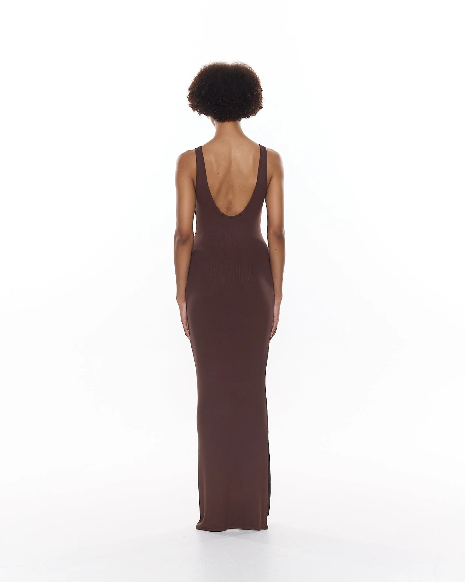 Telv Dress | Chocolate 3 Telv Dress | Chocolate - Image 3
