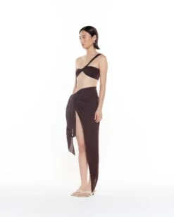 Alternative view of Leon Sarong | Chocolate